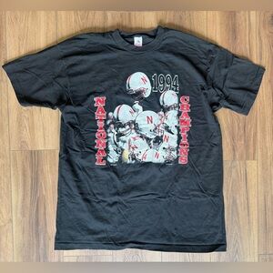 Vintage Nebraska Huskers Champions 1994 Football T Shirt Sz XXL NCAA Made In USA